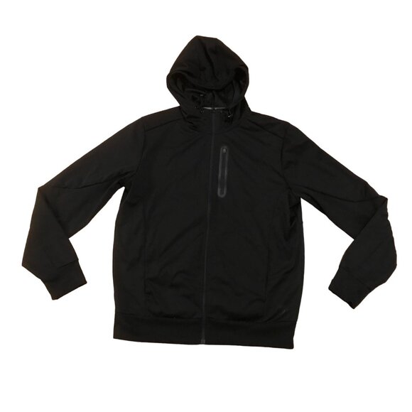 Mondetta Outdoor Project Mens Black Medium Hooded Jacket Wind Water Resistant - Picture 1 of 12